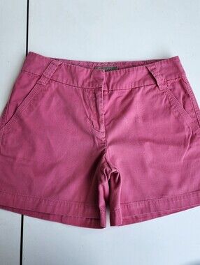 Khakis International Design Womens 100% Cotton Pink Shorts 4.5" Inseam Size 2